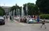 Widok na fontannę przy ul. Górnośląskiej